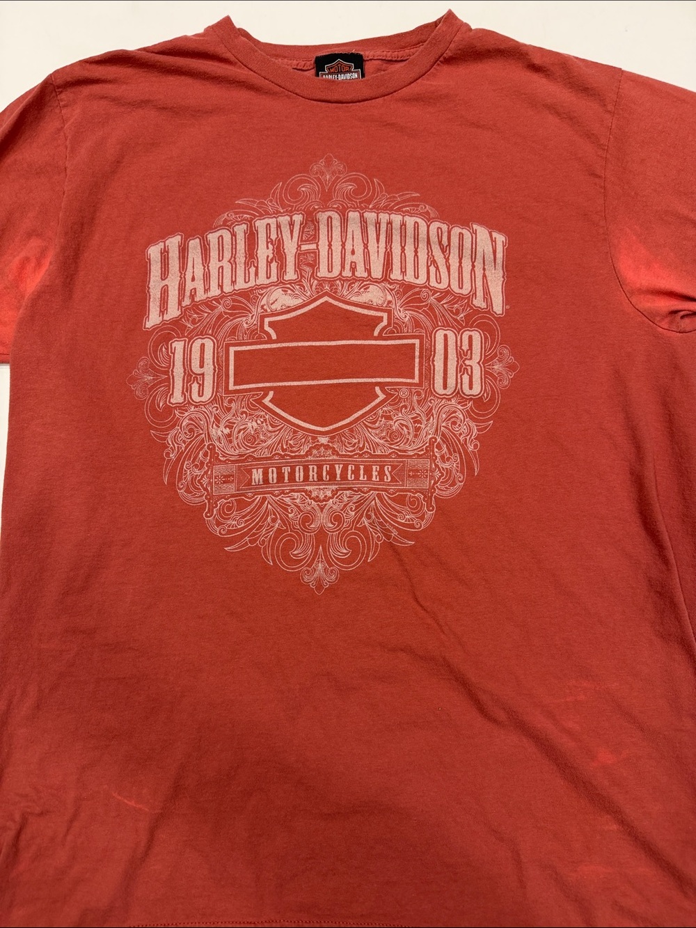 Harley-Davidson Rust Red Short Sleeve Graphic Tee